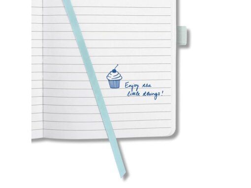 Notitieboek Sigel Jolie Beauty A5 hardcover gelinieerd      lichtblauw