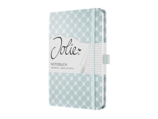 Notitieboek Sigel Jolie Beauty A5 hardcover gelinieerd      lichtblauw