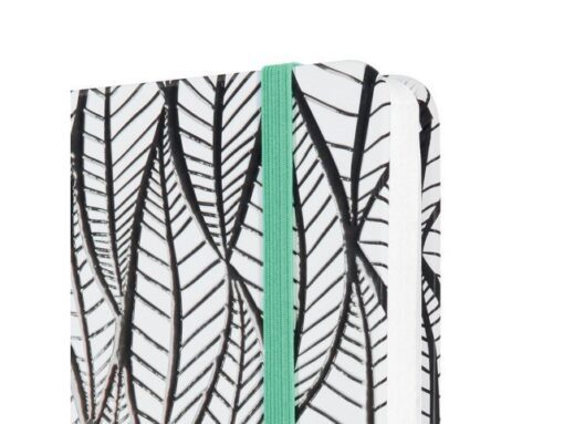 Notitieboek Sigel Jolie Beauty A5 hardcover gelinieerd      'Whitened leaves'