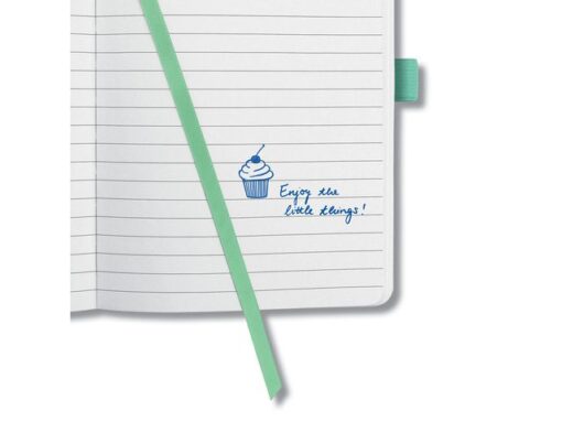 Notitieboek Sigel Jolie Beauty A5 hardcover gelinieerd      'Whitened leaves'