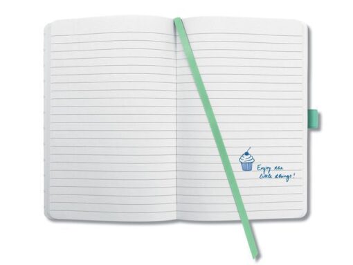 Notitieboek Sigel Jolie Beauty A5 hardcover gelinieerd      'Whitened leaves'