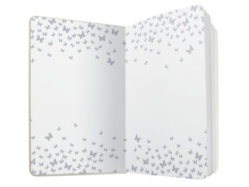 Sigel Notitieboek Jolie A5 Butterfly Confetti Lime HC, 174pag     gelinieerd.