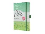 Sigel Notitieboek Jolie A5 Butterfly Confetti Lime HC, 174pag     gelinieerd.