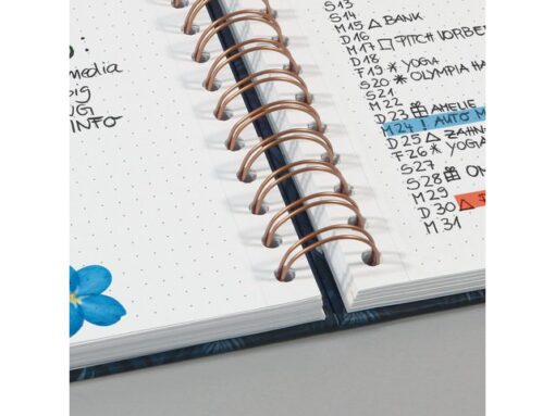 Sigel Notitieboek Jolie Inspire A5 spiraal Brush Marks.           Punt-gelijnd. 240pagina's, 120grams papier. Hardcover