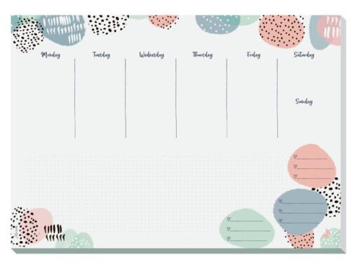 Sigel Weekplanner Inspire A4 liggend met GRATIS bureauonderlegger Rose Inspiration (JS201)