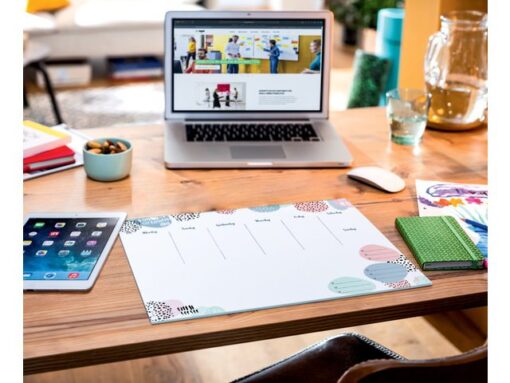 Sigel Weekplanner Inspire A4 liggend met GRATIS bureauonderlegger Rose Inspiration (JS201)