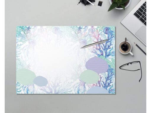 Sigel Weekplanner Beauty A4 liggend met GRATIS bureauonderlegger  Underwater Miracles (JS104)