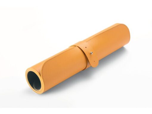 Onderlegger oprolbaar Sigel geel-grijs, 800x300x2mm         imitatieleer, dubbelzijdig