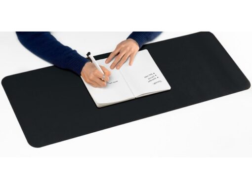 Onderlegger oprolbaar Sigel zwart-zwart, 800x300x2mm        imitatieleer, dubbelzijdig