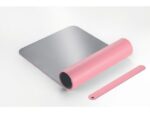 Onderlegger oprolbaar Sigel roze-zilver, 800x300x2mm        imitatieleer, dubbelzijdig