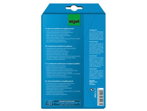 Inkjetfotopapier Sigel 10x15cm wit hoogglans 195gr 50+50    vel gratis