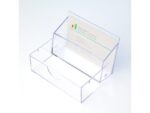 Visitekaartjesbox Sigel 85x56x27mm glashelder