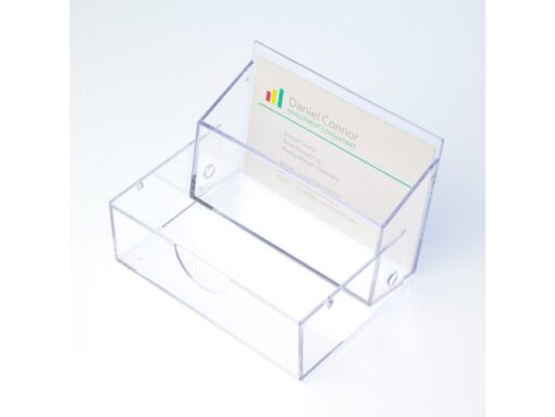 Visitekaartjesbox Sigel 85x56x27mm glashelder