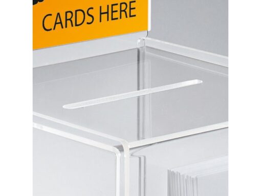 Actiebox Sigel transparant met folderhouder 21x36x21mm cm + insteek voor A5