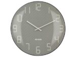 Wandklok Nextime dia 35cm bolvormig glas grijs kunststof    Shade