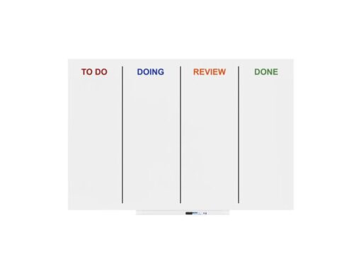 Whiteboard Rocada Skinagile 100x150cm wit gelakt