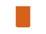 Whiteboard Rocada Skincolour 75x115cm oranje gelakt