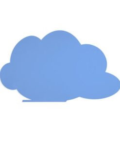 Whiteboard Rocada Skinshape Cloud 100x150cm blauw gelakt