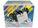 Rolodex Westcott zwart 16x14x13cm met 200 hoezen