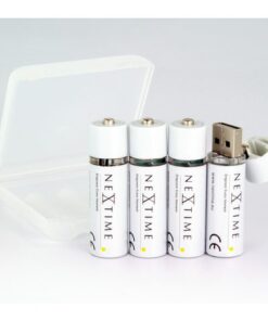 Nextime oplaadbare AA USB-Batterij blister a 4 stuks