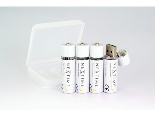 Nextime oplaadbare AA USB-Batterij blister a 4 stuks
