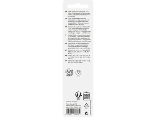 Faber Castell Houtskool Faber-Castell Pitt Monochrome geperst S 3 st.     blister