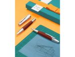 Faber Castell rollerball Faber-Castell E-motion perenhout chroom/bruin