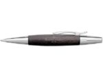 Faber Castell balpen Faber-Castell E-motion perenhout/chroom zwart