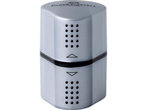 Faber Castell puntenslijper Faber-Castell GRIP 2001 Trio zilver