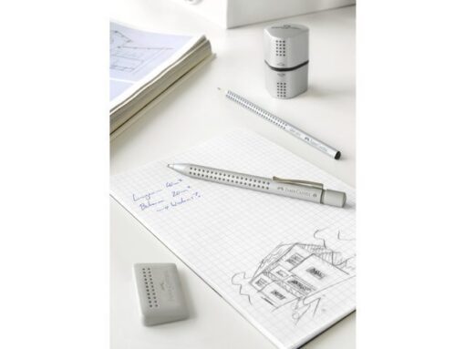 Faber Castell puntenslijper Faber-Castell GRIP 2001 Trio zilver