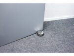 Kangaro KTC Deurstopper Kangaro metaal, laag, chroom, 1250 gram,        afmeting: Ø10x4,5cm hoog