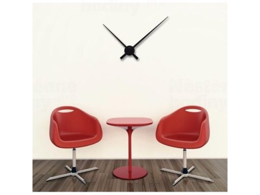 Wandklok NeXtime dia. 70 cm, zwart, 'Hands'