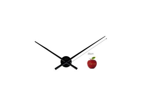 Wandklok NeXtime dia. 70 cm, zwart, 'Hands'