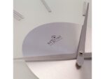 Wandklok NeXtime dia. 40 cm, melkglas, 'Stripe' Radio       Controlled