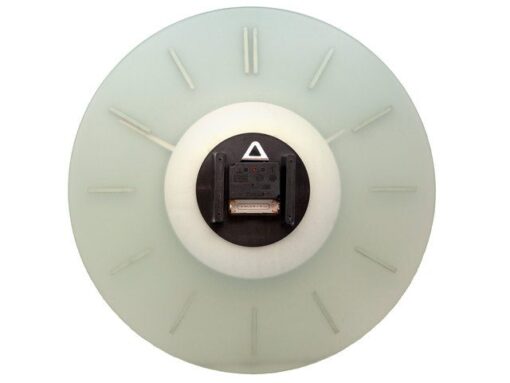 Wandklok NeXtime dia. 40 cm, melkglas, 'Stripe' Radio       Controlled