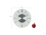 Wandklok NeXtime dia. 40 cm, melkglas, 'Stripe' Radio       Controlled