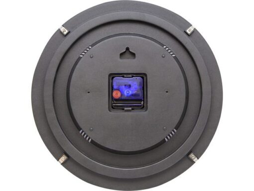 Wandklok NeXtime dia. 35 cm, bol glas, wit, 'Basic Dome'