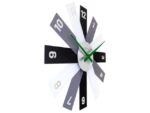 Design wandklok - 40cm- Stille klok - Zwart - Acryl -       NeXtime "Plexi"