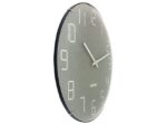 Wandklok Nextime dia 35cm bolvormig glas grijs kunststof    Shade