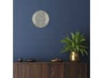 Wandklok Nextime dia 35cm bolvormig glas grijs kunststof    Shade