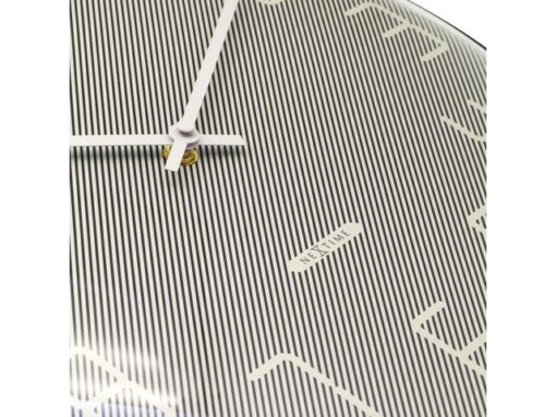 Wandklok Nextime dia 35cm bolvormig glas grijs kunststof    Shade