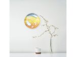 Wandklok Nextime dia 30cm multicolour kunststof Feathers