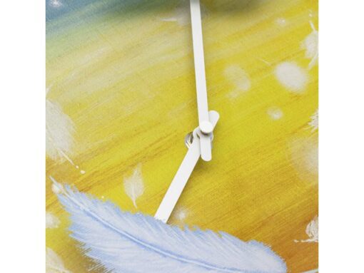 Wandklok Nextime dia 30cm multicolour kunststof Feathers