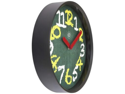 NeXtime Wandklok NXT dia 30cm Groen Plastic Chalkboard