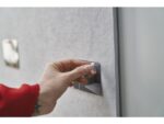 Prikbord Rocada Skinpinboard 50x100cm stof grijs