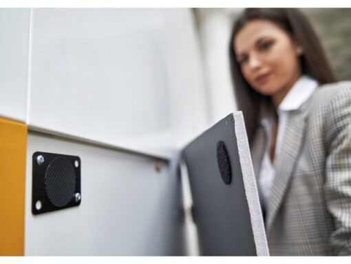 Prikbord Rocada Skinpinboard 50x75cm stof grijs