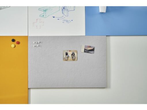 Prikbord Rocada Skinpinboard 50x75cm stof grijs