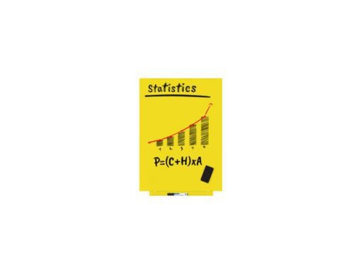 Whiteboard Rocada Skincolour 55x75cm geel gelakt
