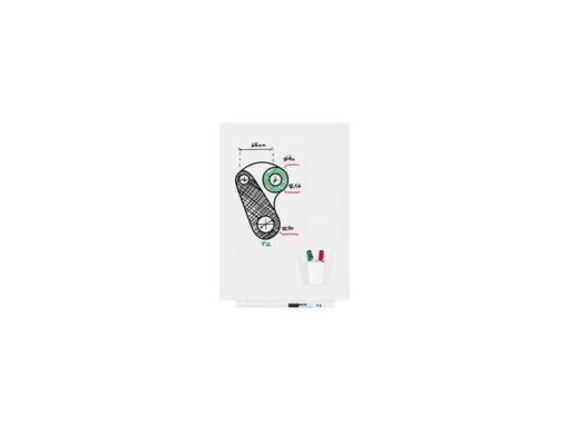 Whiteboard Rocada Skincolour 55x75cm wit gelakt