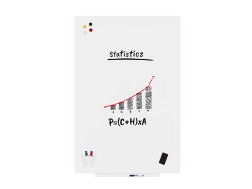 Whiteboard Rocada Skinmatt 75x115cm wit